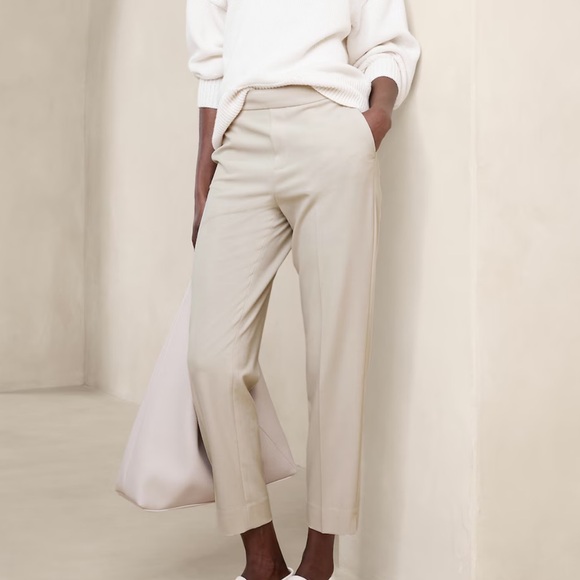 Banana Republic Hayden Taper Pant - Light Heather Gray - Picture 1 of 5